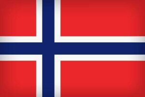 Hunde Seuche in Norwegen -Norwegische Flagge